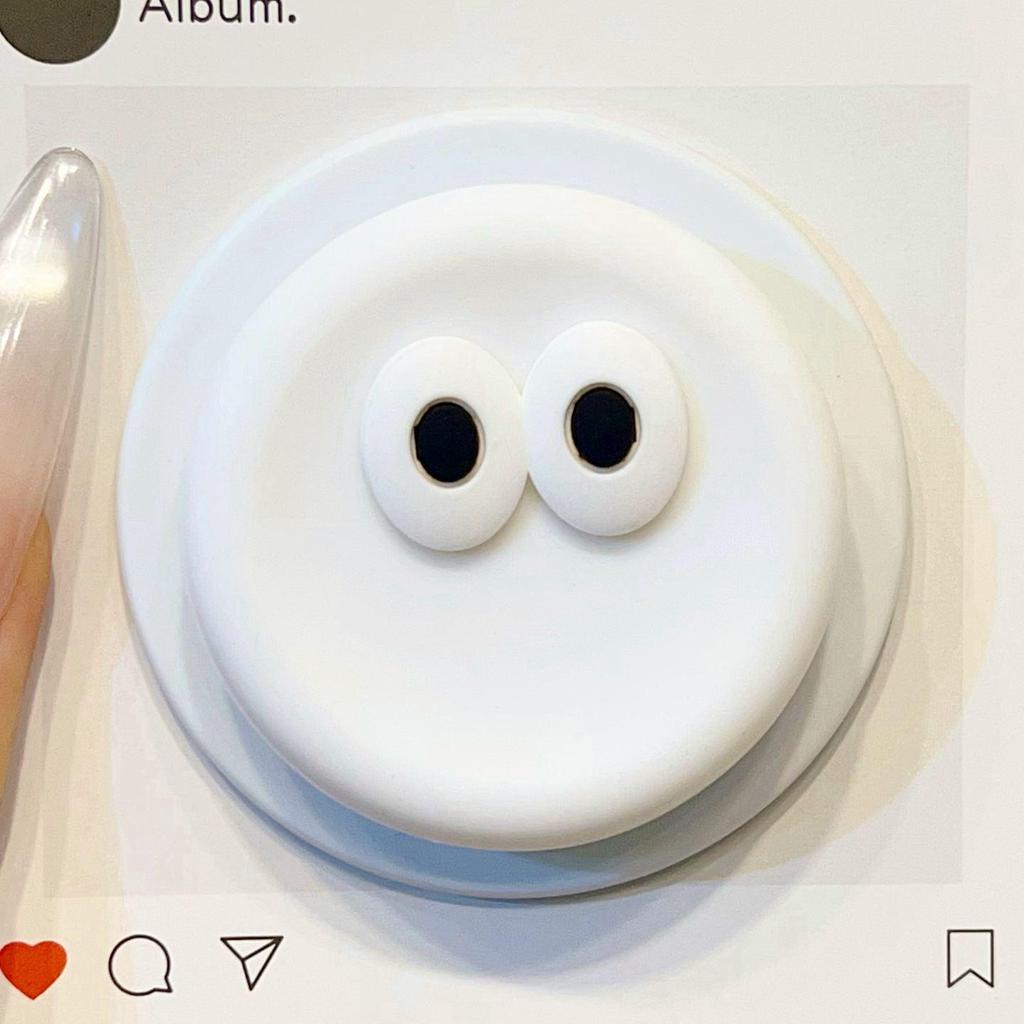 Dopamine Cartoon Eyes MagSafe Silicone Stand with Retractable Airbag
