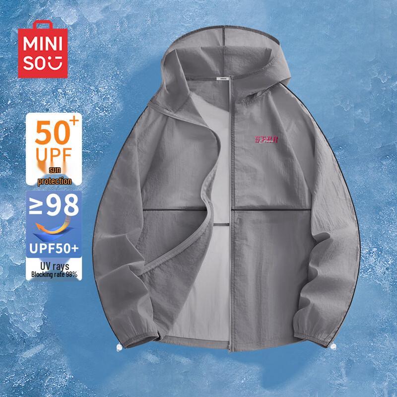 MINISO Men s Lightweight UV Protection Cooling Outdoor Jacket 2XL