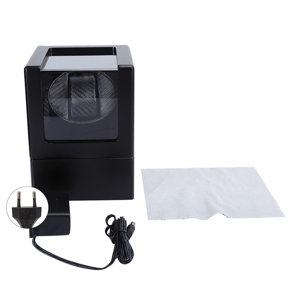 1+0 Automatischer Uhrenbeweger Box für Armbanduhr Mechanische Uhr  (Schwarz)