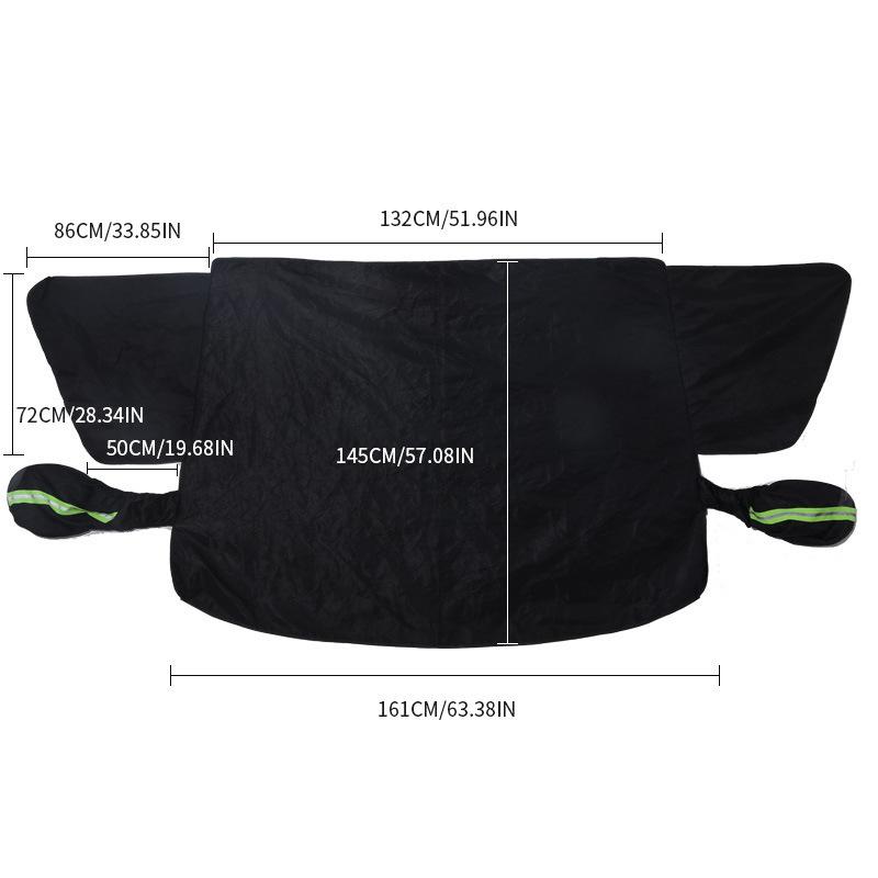 New Winter Snow-Proof Car Sunshade and Snow Shield, Extended and Thickened for Winter, Sunshade for Front Windshield, Snow Cover, Frost and Freeze