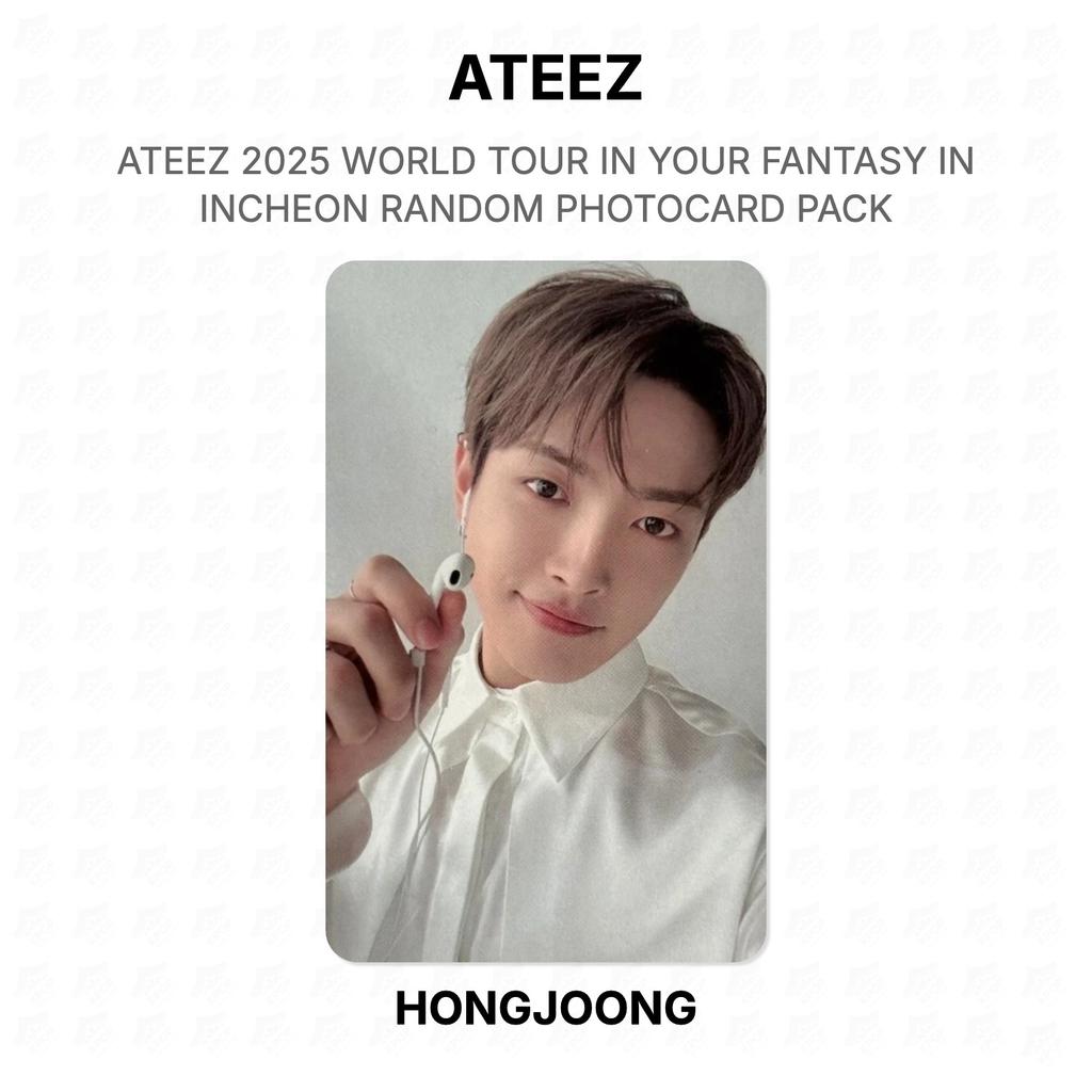 ATEEZ 2025 WORLD TOUR IN YOUR FANTASY IN INCHEON RANDOM PHOTOCARD PACK Official Photocard