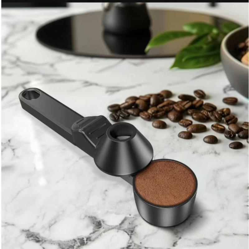 Creative Sliding Leakproof Coffee Scoop Protein Powder Measuring Spoon With Funnel & Hanging Hole For Kitchen Bar Gym Travel