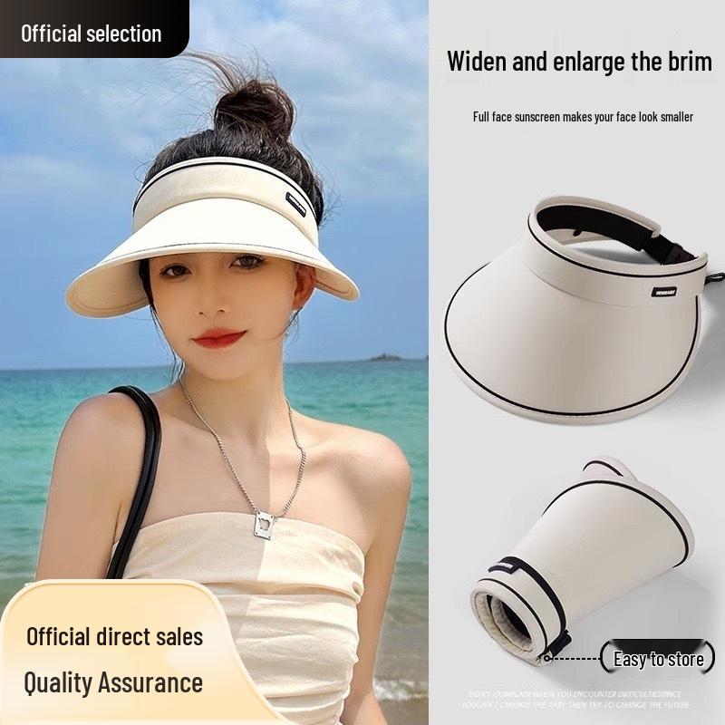 Women's UPF50+ Versatile Foldable Cycling Sun Hat - Large Brim, UV Protection