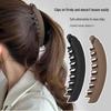 Frosted Black Vertical Banana Clip for Thick Hair - High Ponytail 2025