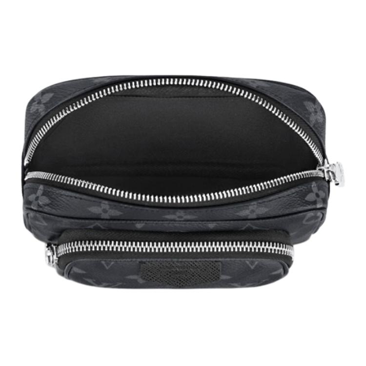 Louis Vuitton Monogram Canvas And Leather Handheld Crossbody Bag Small Men bags Black M30755