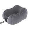 Gekkosha Airplane Neck Pillow, Travel Pillow, Portable Neck Pillow, Compact Neck Pillow, Airplane Comfort Goods, Neck Cushion (ZDZ-01 Dark Gray)