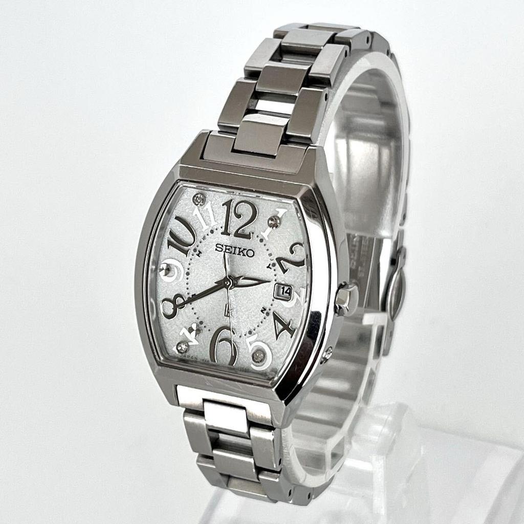 [In Operation] Polished Seiko SEIKO LUKIA Women's Watch Radio Solar Good Condition Silver Dial S2449
