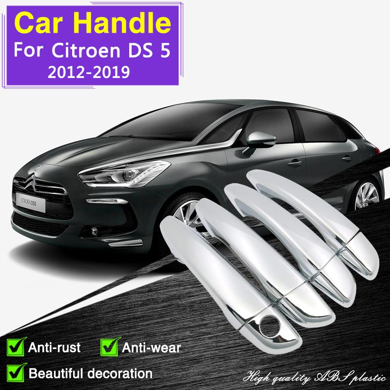For Citroen DS5 DS 5 2012 2013 2014 2015 2016 2017 2018 Chrome Door Handle Cover Car Accessories Stickers Rustproof Catch
