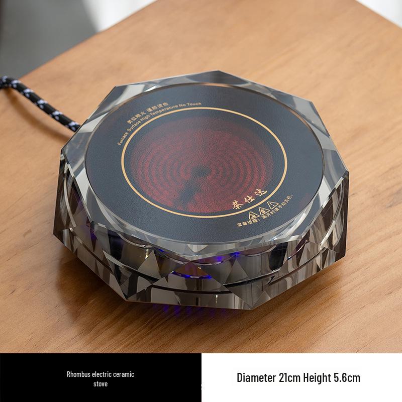 Electric Ceramic Tea Set with Induction Cooker: Glass Water Boiler and Steamer for Health Tea Brewing