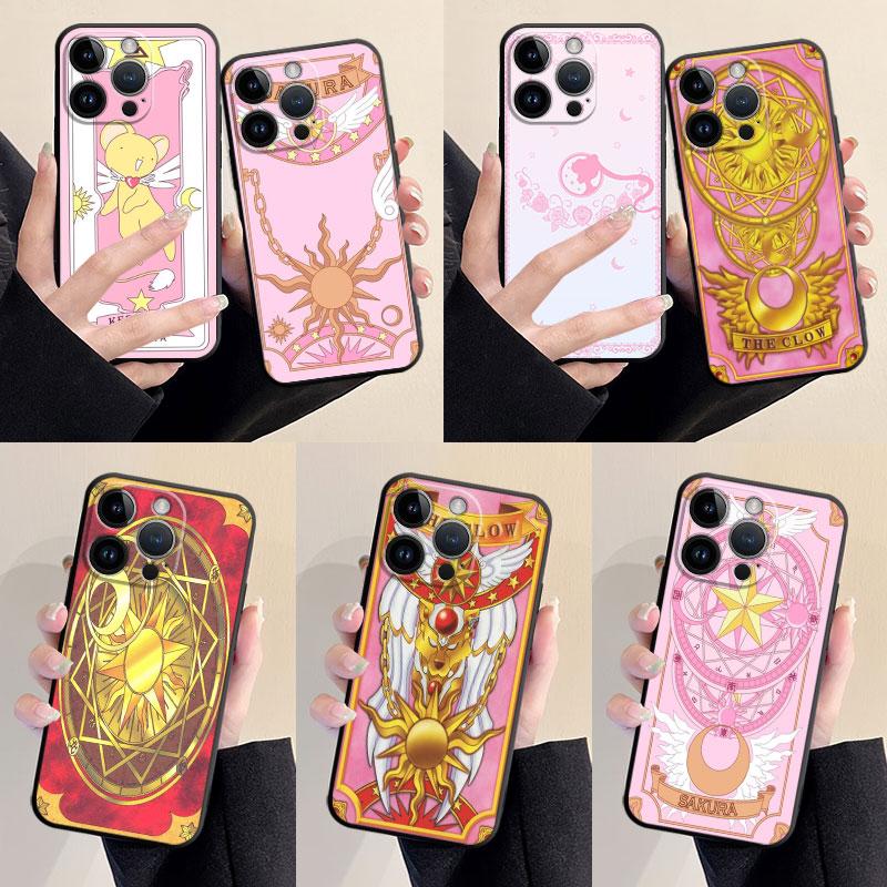

Phone Case for Apple iPhone XS X XR 11 14 Plus 8 13 Pro Max SE 7 12 Mini 6s Card Captor Sakura Cover Silicone Coque