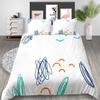 Simple Wind Quilt Cover Pillowcase Two Or Three-Piece Set Painted Series Digital Printing Polyester