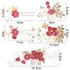 Romantic Bride Hair Jewelry Wedding Bridal Clips Flower Hair Pin Hair Combs Leaves Tiara