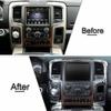 Center Console Navigation Side Panel Trim Frame Cover Chrome For Dodge RAM 10-17