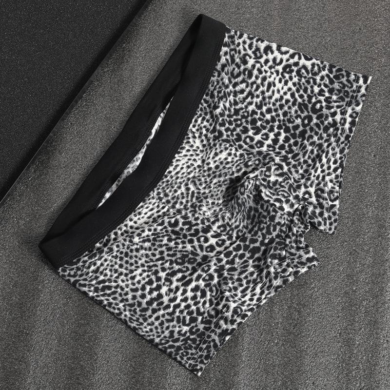 Men's Sexy Leopard Print Breathable Boxer Briefs - Fashionable & Comfortable U-Convex Design