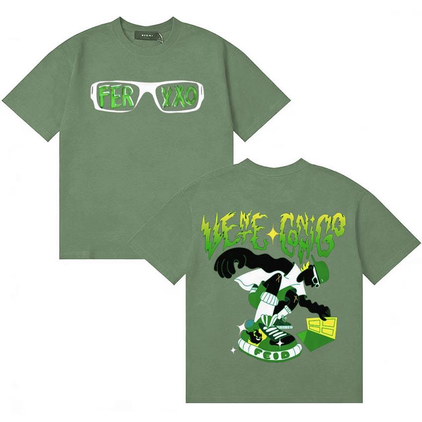 

Singer Feid Ferxxo Harajuk Print Tees Shirt Unisexs Womens Gothic T Shirts Teenagers Cotton Oversized Clothing Crewneck Y2K T Shirt 4XL