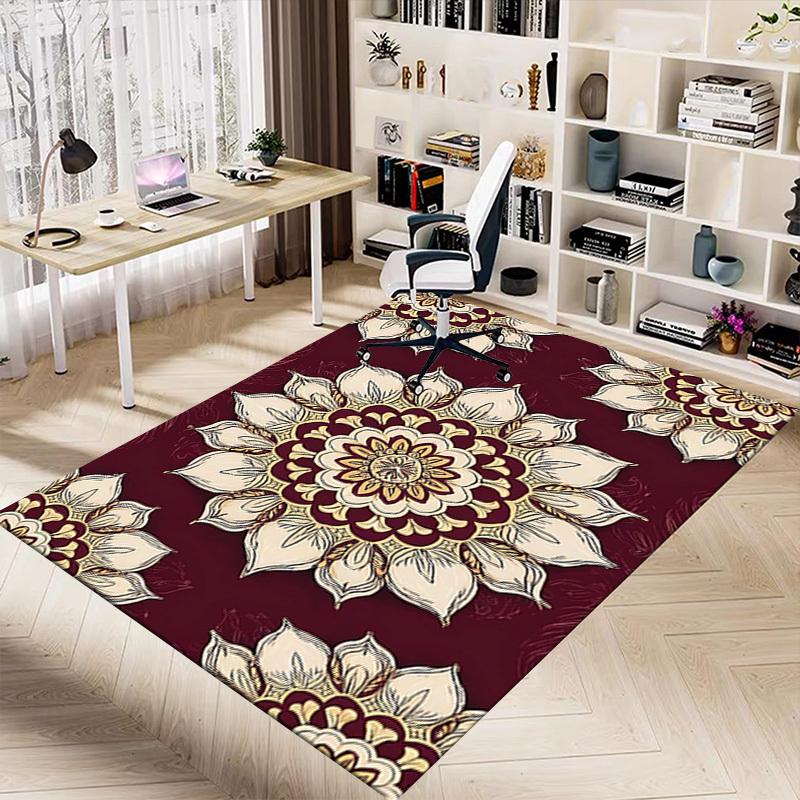 1PC Floral Pattern Extra Large Non Slip Floor carpet, Office, family, Studio   Large Area Rug Indoor Rugs, Bold Statement Piece