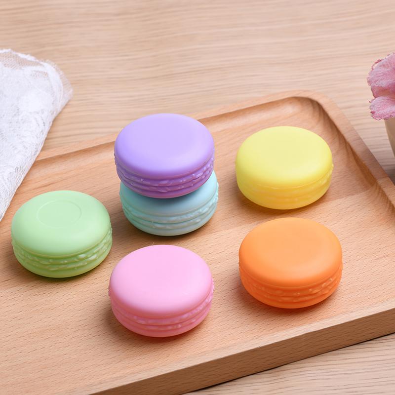 5 Stück 10g Macaron-Creme-Dose, PP-Kunststoff-Lotion-Creme-Box-Flasche, Kosmetik-Foundation-Creme-Pillen-Aufbewahrungsbox, Reise-Tragbares Make-up