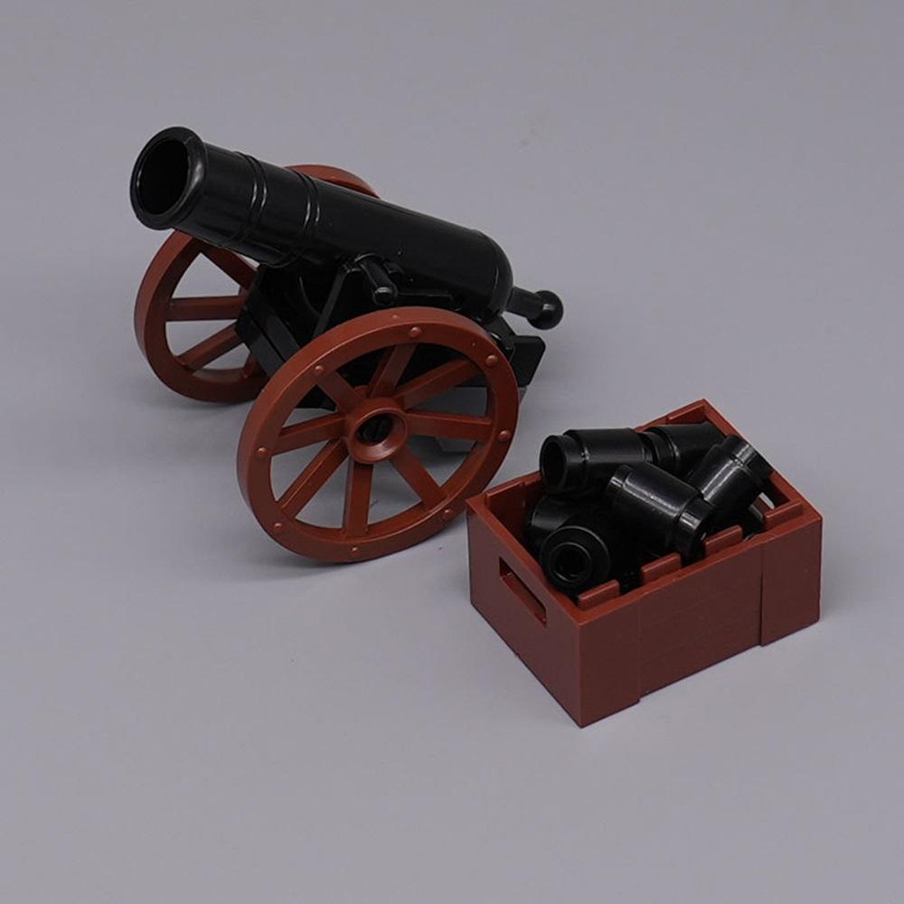 MIJN EIGEN CREATIE 1 STUKS 84943 2527 PiratenschipKanonnen Bouwstenen Middeleeuwse Militaire Boot Blokken Deeltje Idee Speelgoed Kinderen Verjaardagscadeaus