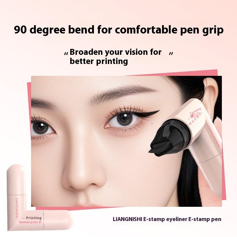 Double Head Rotatable Eyeliner Stamp Integrated Eyeliner Stamp Precise Outline Signet Long-Lasting Eyeliner Liquid Pen Cosmetics