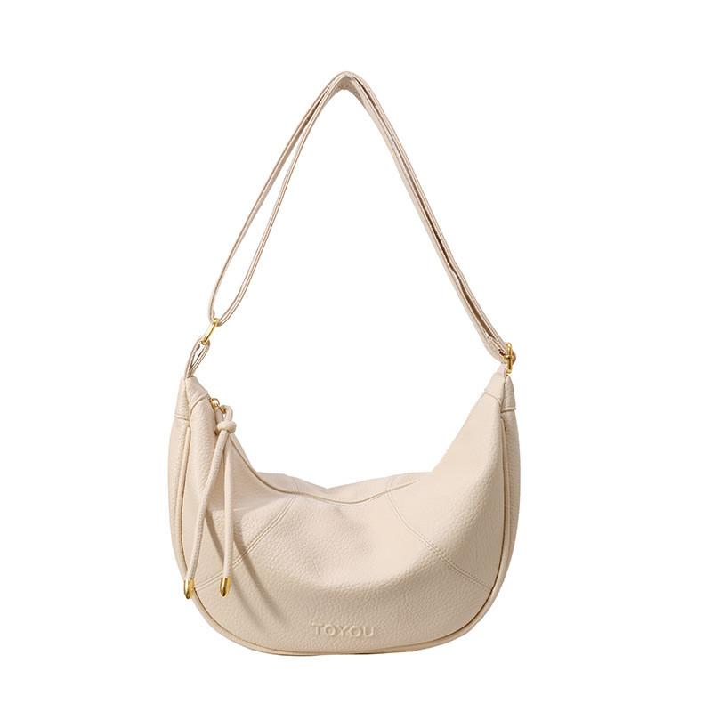 IELGY Ladies Messenger Bag Large Capacity Dumpling Bag Fashion Simple Casual Pebbled Pattern