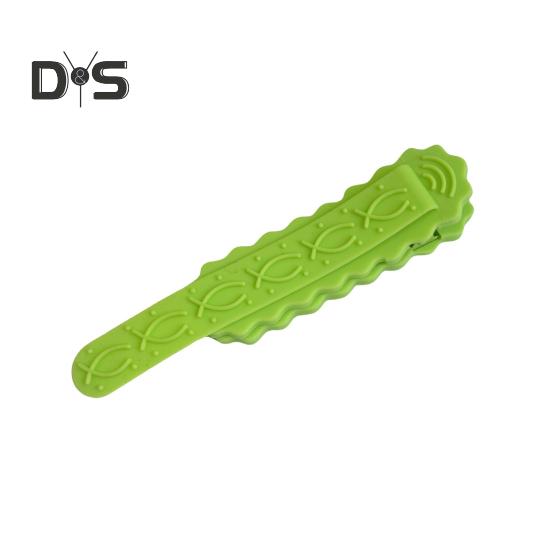 

Силиконовый зажим для закладки Яркий цвет Компактный дизайн Портативный уникальный держатель для страниц книги Многофункциональная автоматическая закладка зелёный