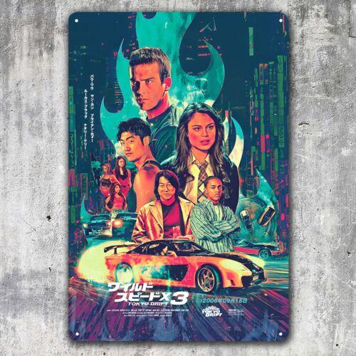 

The Fast And Furious Tokyo Drift Movie Metal Poster Tin Sign - 20x30cm Plate -aluminum 20x30cm（7.8x11.8inch）
