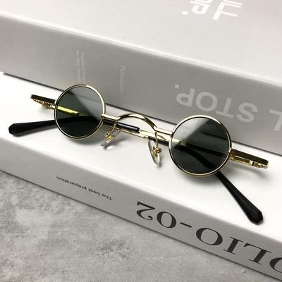 Gafas de sol redondas mini retro - Elegantes gafas de espejo unisex estilo hip-hop