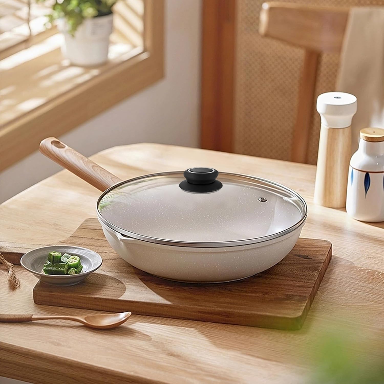 2 шт. Ручки для крышек кастрюль, Универсальная кухонная бакелитовая ручка для крышки сковороды, Термостойкая и предотвращающая статическое электричество, Легкая установка для стеклянной кастрюли