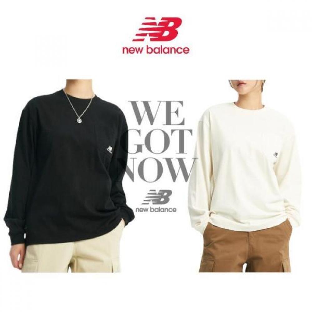 

New Balance Футболка унисекс с длинным рукавом и карманом Ivory/100(L)