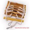 Multi-Purpose Anti-Slip Wooden Rung Rope Ladder