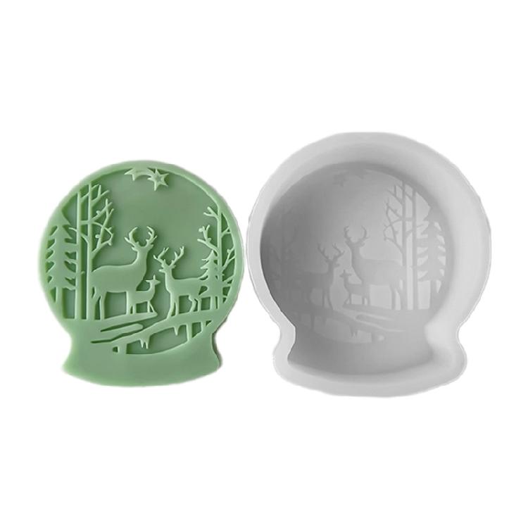 Easy to Demold Silicone Mold Crystal Slickball Shaped Molds for Artisanal Candle and Soap Crafting Jewelry Making Tool