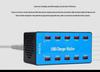20-Port High Power USB Fast Charger 20A Charging Station for Smartphones & Tablets