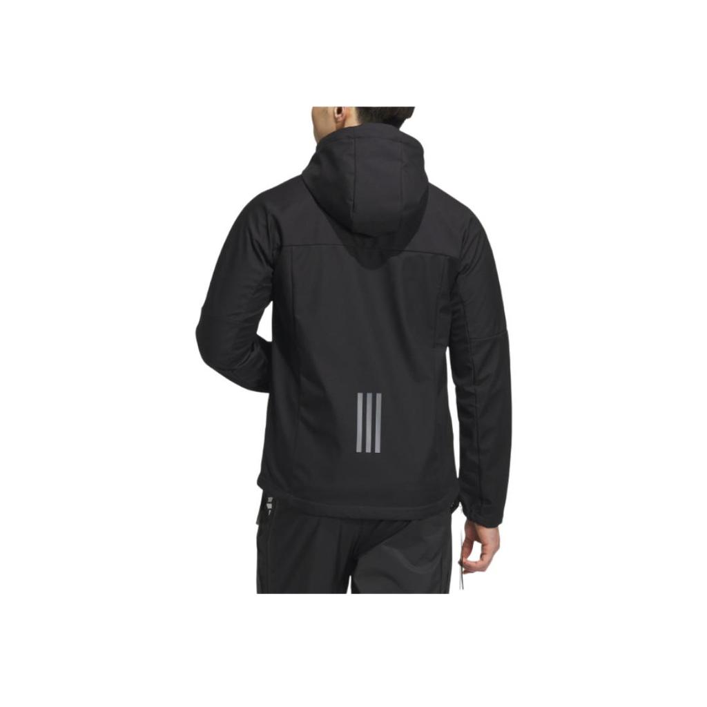 adidas Lekka kurtka softshellowa sportowa z kapturem wygodna kurtka unisex czarna JM9104