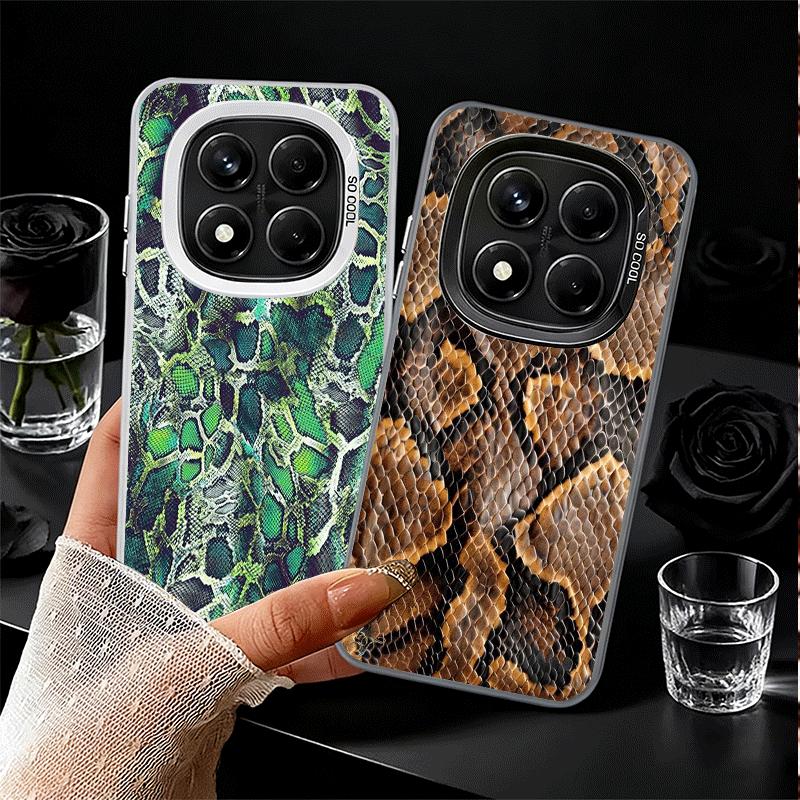 Fashion Snake Skin Pattern Soft Phone Case for Xiaomi Redmi Note 13 14 15 Pro Plus 12S 12 11S 11 11T 10S 10 Shockproof Cover Bac