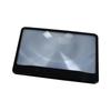 Lighted Reading Magnifier with 3X Sheet-Form PVC Lens and Physical Control, Broad Handheld Aid for Newspapers, Textbooks, Instructions, and Labels