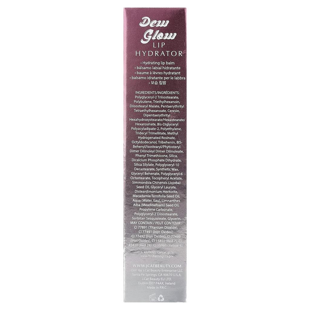J.Cat Beauty, Dew Glow, Lip Hydrator, DLB101 Full Glow, 3.4g (0.12oz)