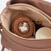 Mini Round Coin Purse Plush Small Pouch Cute Zipper Pouch Compact Change Purse