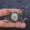 Moonstone Handmade Copper Wire Wrap Jewelry Pendant 2.36" z1D89