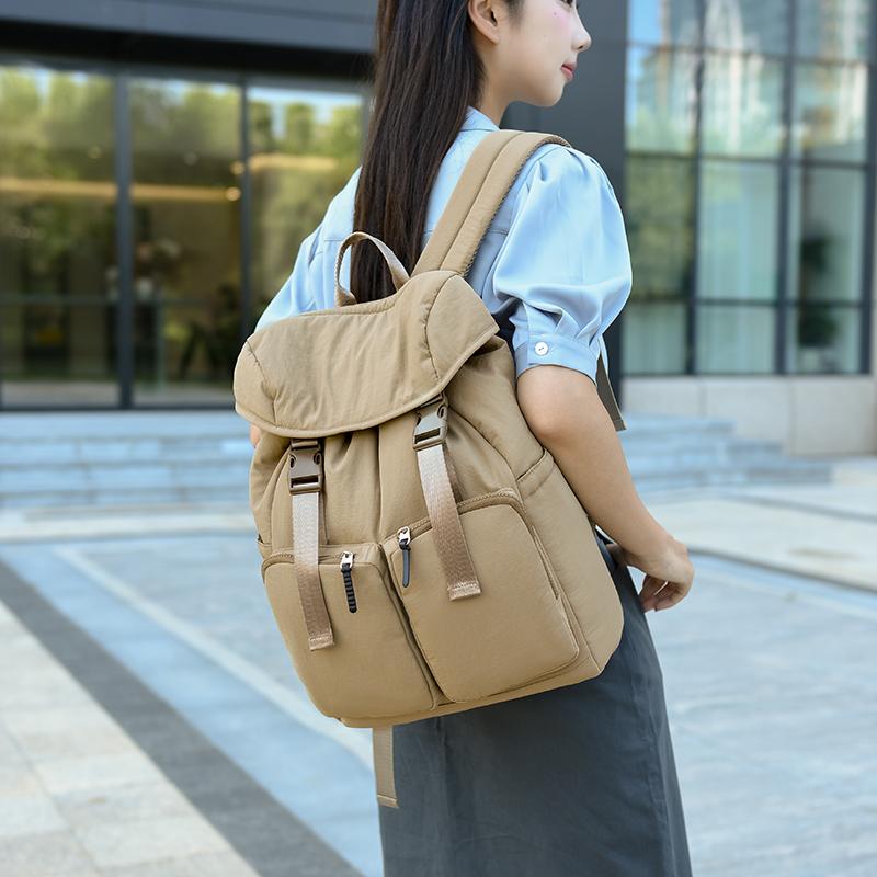 Commute Style Large Capacity Backpack Waterproof Lightweight Unisex Student Bookbag Travel Bag Casual Dual-Shoulder Bag