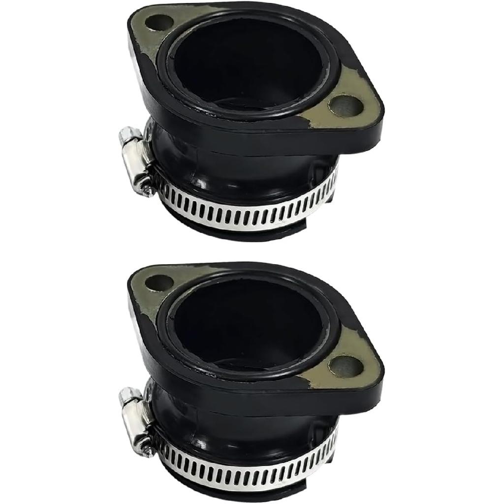 2Pcs Intake Manifold Boot Joint Carburetor Carb Flange Socket Fits for Polaris Indy 400 440 500 600 650 1985-2000, Replaces 3083171, 3084325