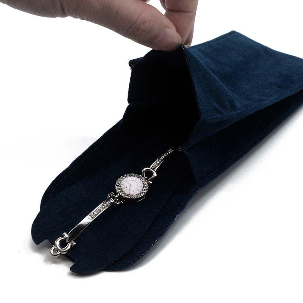 Button For Watch Storage Packaging Snap Bags Watches Pockets Watch Storage Bag Flannelette Pouch