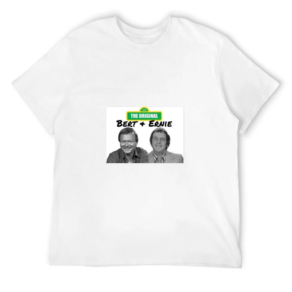 Original Bert And Ernie T-Shirt Blouse Customs Design Your Own Vintage Graphic Tee Blacks Workout Shirts For Men