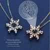 100 Languages 'I Love You' Snowflake Projection Necklace - European & American Women's Christmas Gift