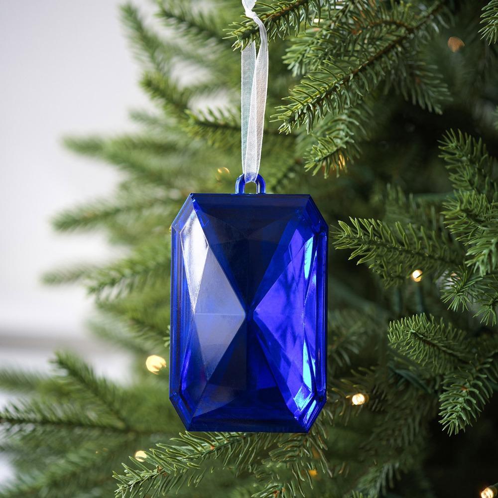 Square Christmas Hanging Decoration Multicolor Xmas Tree Ornament  Party Supplies