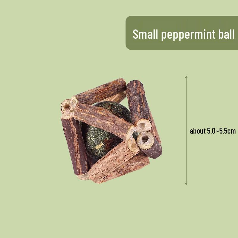 Wood-Flavored Catnip Balls & Teasers: Chew-Resistant Toys and Teeth Cleaning Sticks for Kittens