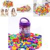 Children's Pop Bead Handmade Diy Material Puzzle Insert Play Little Girl Necklace Bracelet Kindergarten Girl Toy Plastic/plastic 200-1000 Beads