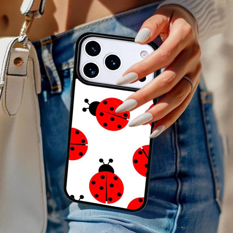 11 Colorful Ladybugs Phone Case For iPhone 17 Air 14 15 13 12 Max Cover For Apple 14 15 16 16e 11 Pro Max Plus Coque