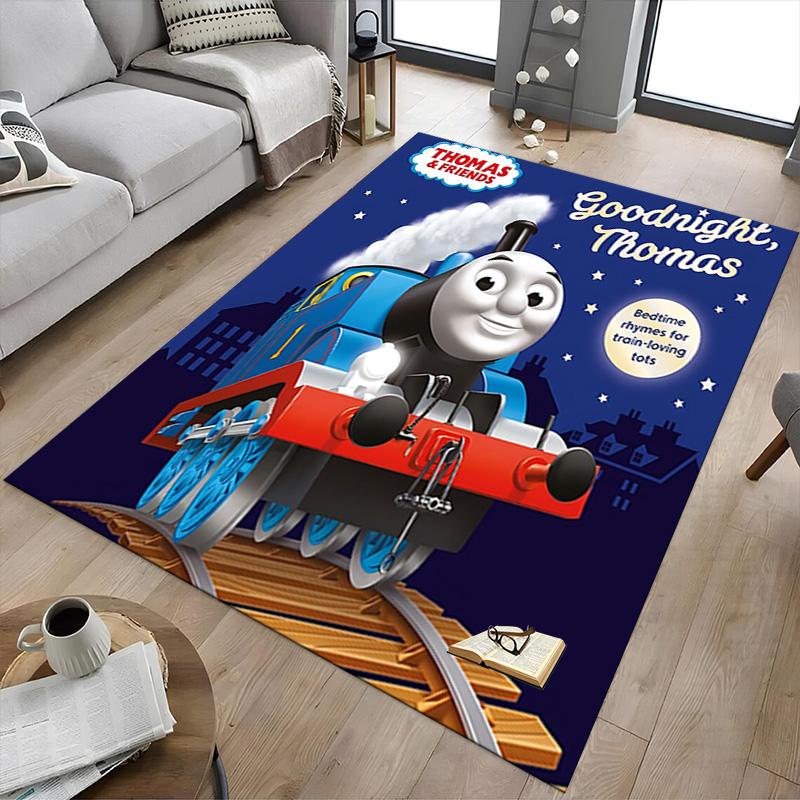 1pc Thomas Friends Adventure Carpet for Playroom Bedroom Living Room Sofa Home Decor,kids Game Area Rug Non-slip Floor Mat Y73046