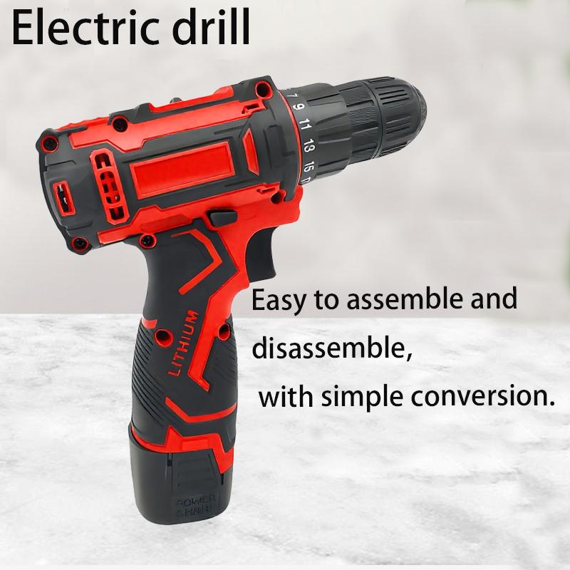 Driver DC Lithium-Ion Battery Cordless Drill Electric Household electric drill Screwdriver Mini Wireless Powe