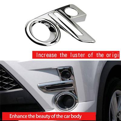 Car Chrome Front Fog Light Lamp Cover Trim Foglight Bezel Decoration Frame Replacement Accessories For Toyota Raize 200 Series-A